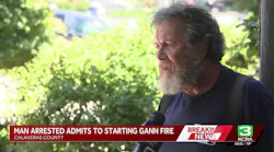 Man arrested for causing Gann Fire says he did not intentionally start wildfire