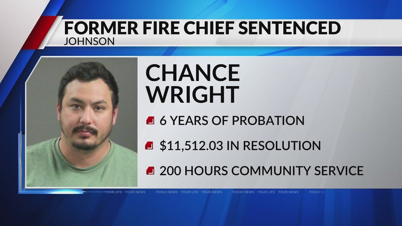 Former Johnson fire chief gets probation for alleged embezzlement
