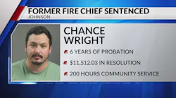 Former Johnson fire chief gets probation for alleged embezzlement