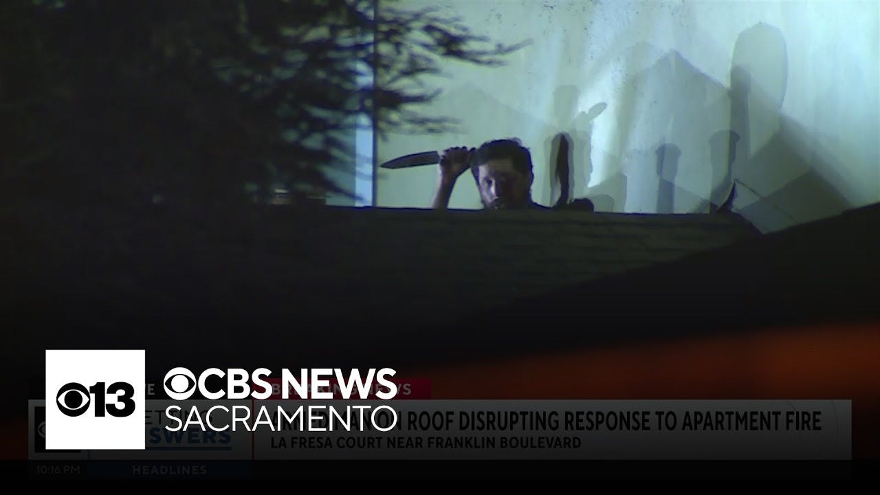 Knife-Wielding Man Hampers Sacramento Firefighters at Building Fire