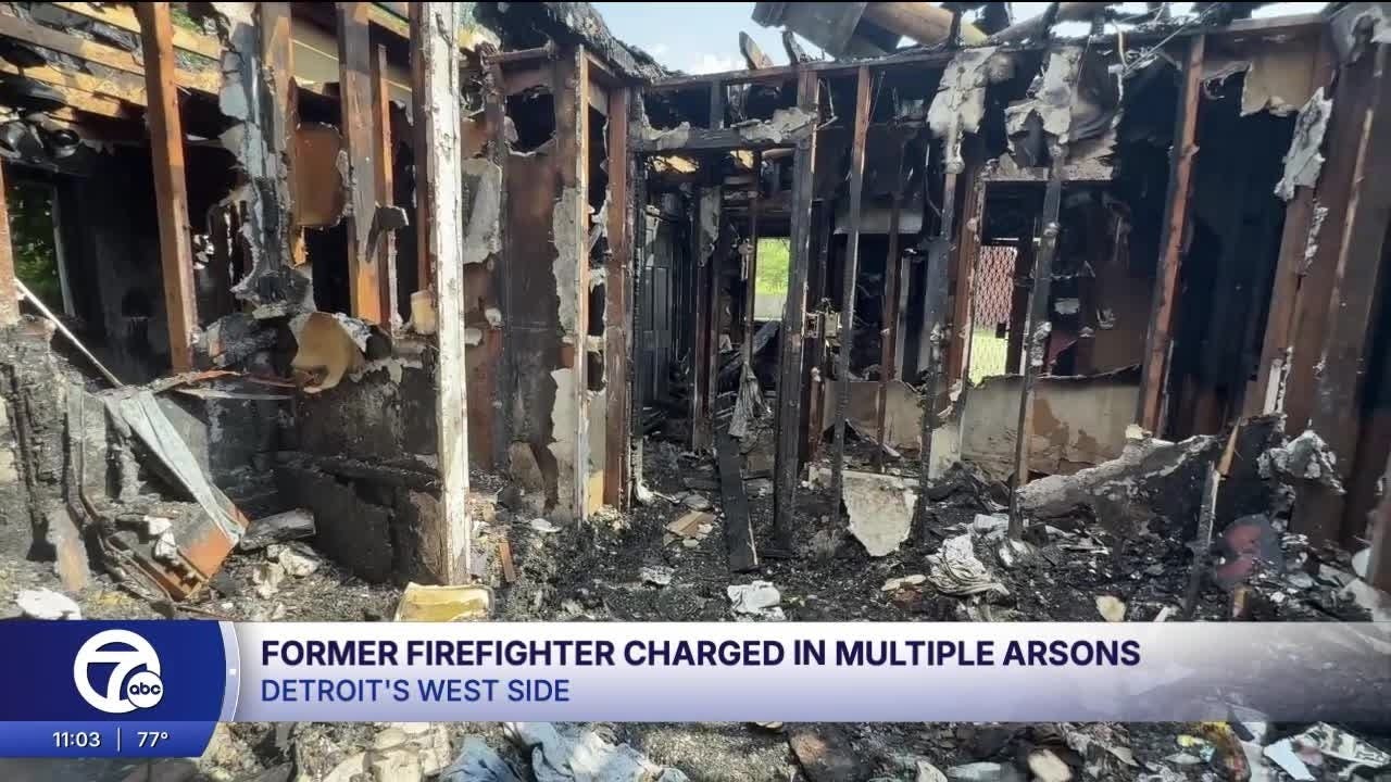 Former Detroit firefighter charged with arson, larceny including break-in at Detroit firehouse