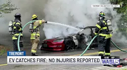 Tesla Battery Ignites in Front of Tremont, ME, Fire Station