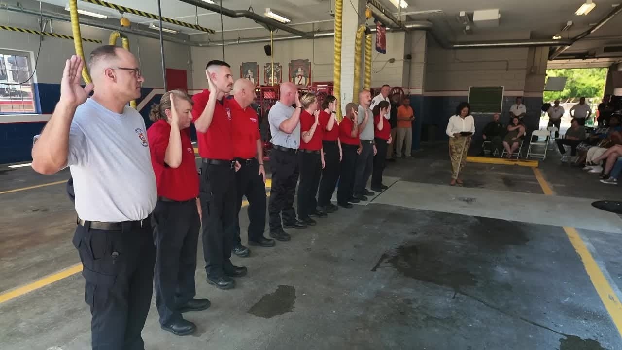 Petersburg Fire Department swears in 12 EMS-only providers, marking historic first