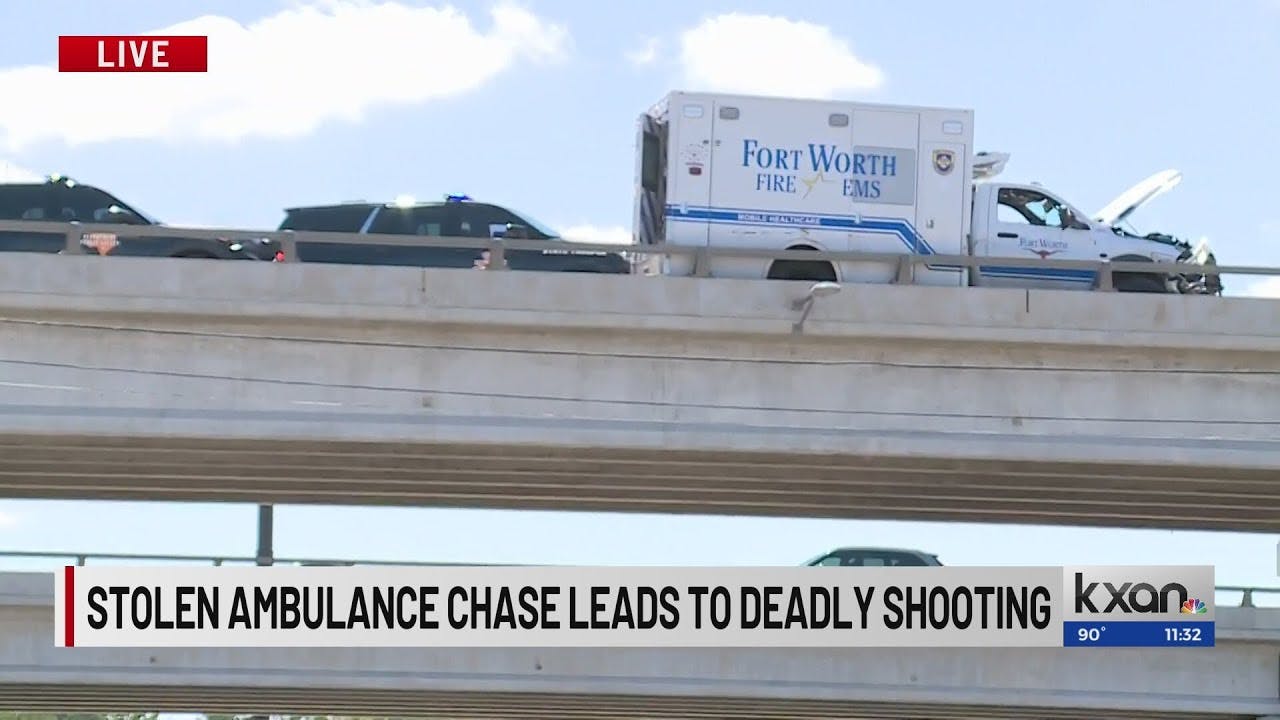 Stolen ambulance chase leads to deadly shooting in Austin