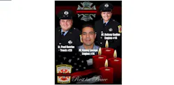 Killed in the rowhome collapse were from left, Lt. Paul Butrim, EMT/Firefighter Kenny Lacayo, and Paramedic/Firefighter Kelsey Sadler.
