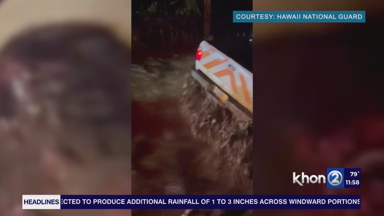 See Hawaii Island rescues in 35 inches of rain by National Guard