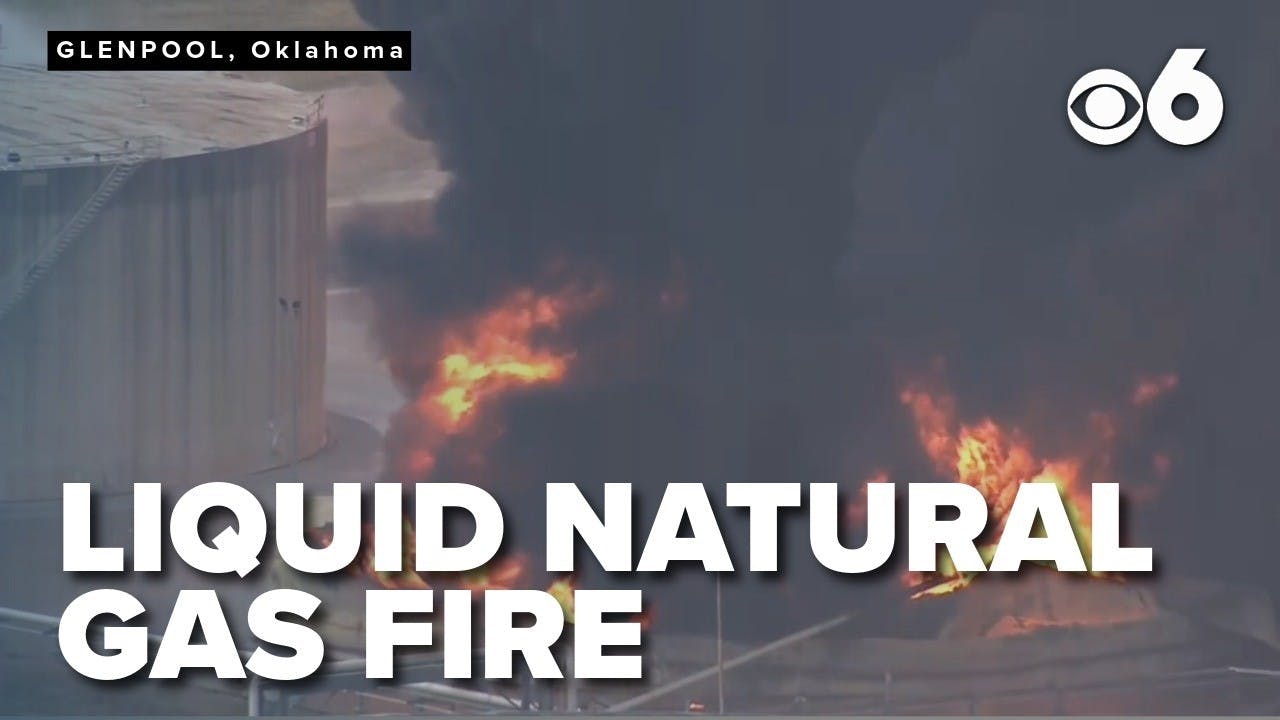 Liquid Natural Gas Tanks Explode in Glenpool, OK