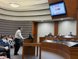 Grapevine Fire Chief Darrell Brown dicusses the new new squad concept at a city council meeting earlier this year.