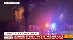 Tempe, AZ, Firefighter Returns to Work after Lightning Strike