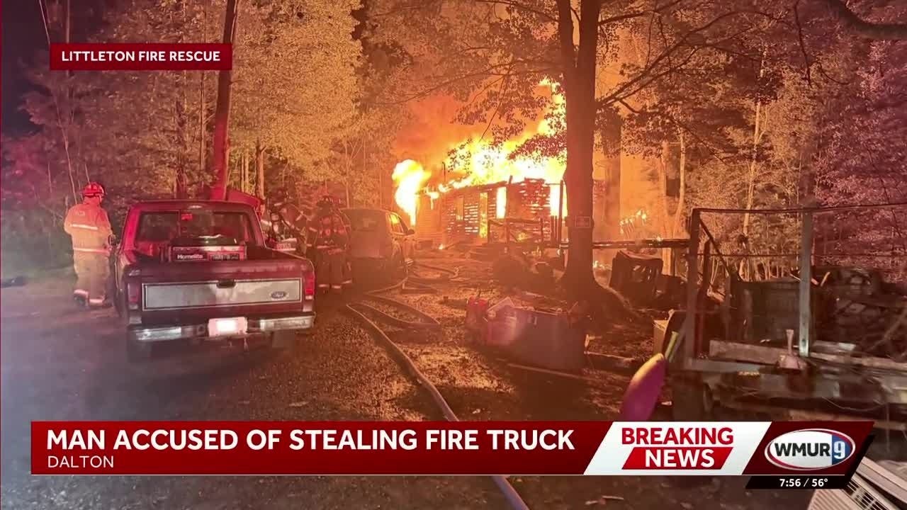 Man Steals Fire Apparatus, Crashes into Others at Dalton, NH, Fire Scene