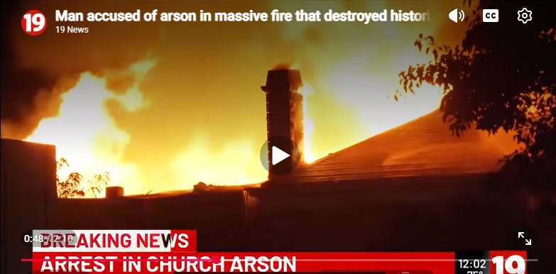 Teen Arrested for Setting Historic Cleveland Church Fire