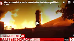 Teen Arrested for Setting Historic Cleveland Church Fire