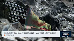 Security Company Still Charging Man who Lost House in Wildfire in Spokane, WA