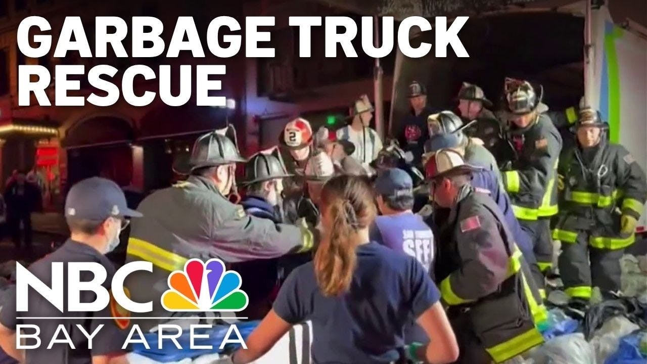 Man rescued from inside garbage truck in San Francisco
