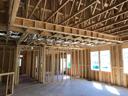 interior of house that's under construction