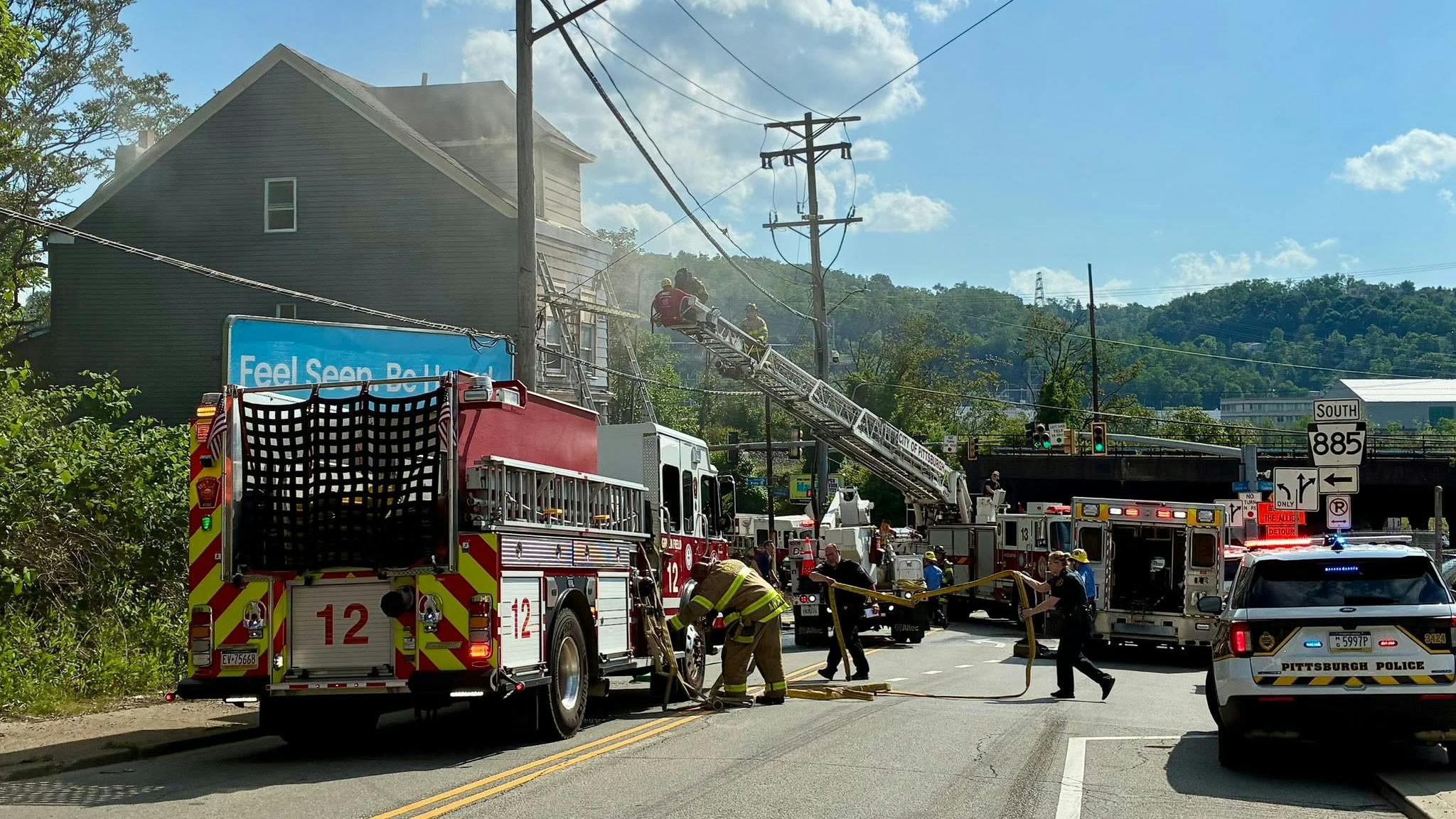 The $55 million donation from Highmark Health and University of Pittsburgh Medical Center will provide the Pittsburgh Bureau of Fire with 13 new fire apparatus.