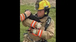 Raymond firefighter Eric Phillips, 44, died while responding to an emergency Friday.