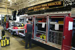 The tiller provides South Metro firefighters with more than double the compartment space than the previous tower ladder.