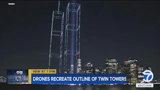 Drones Recreate Twin Towers, Honor 2,977 Victims