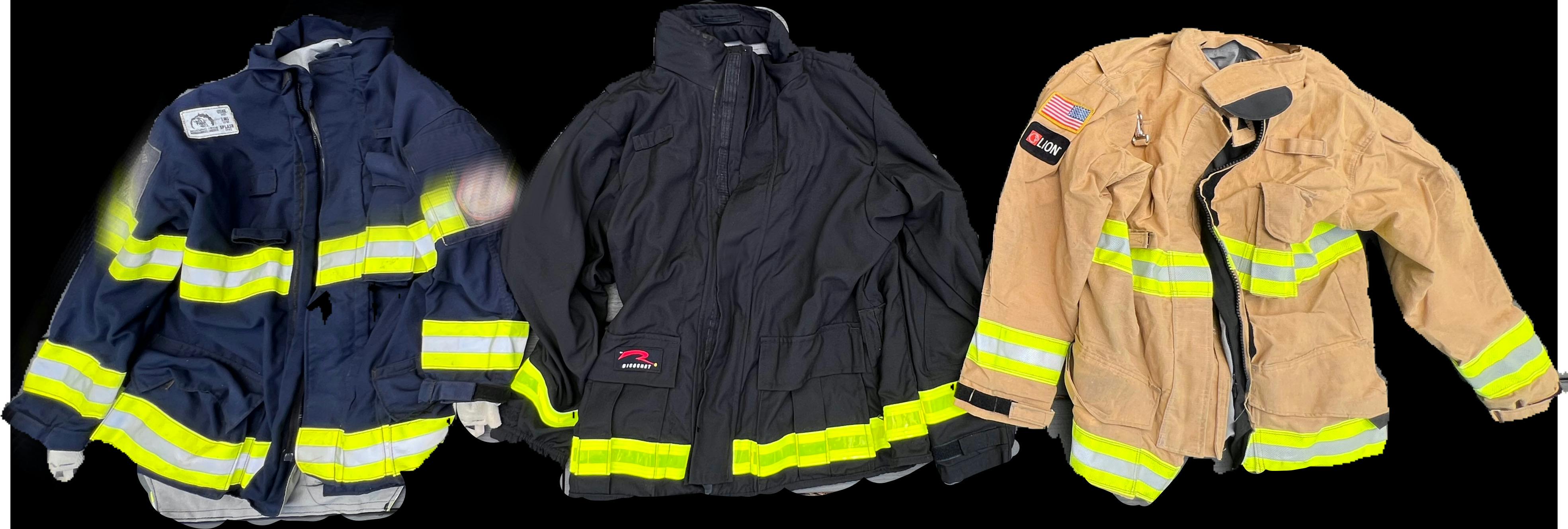 three types of coats for responders to technical rescue incidents