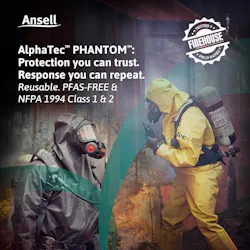 emergency responders in protective suit from Ansell for CBRN incidents