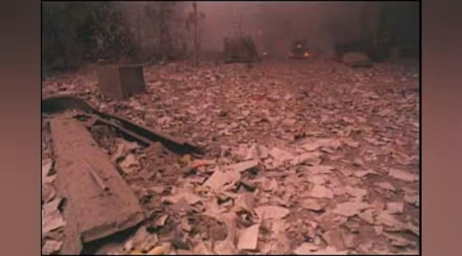 Toxic debris from the World Trade Center covered the streets after the attack on Sept. 11.