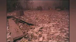 Toxic debris from the World Trade Center covered the streets after the attack on Sept. 11.