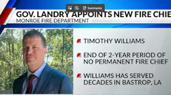 Louisiana Governor Appoints Fire Chief in Monroe
