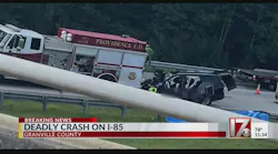 Three Dead After Vehicle Collides with Providence, NC, Apparatus Blocking Incident