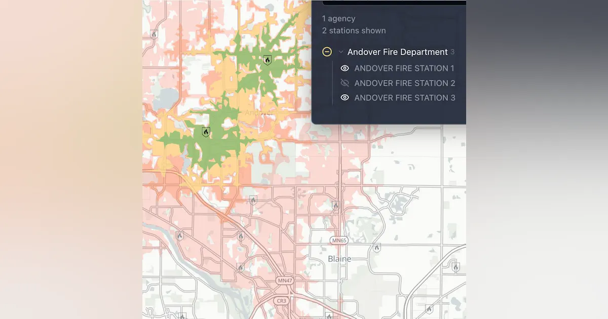 Echo Data Analytics Unveils Interactive Map of Fire Station Drive-Time Echo Data Analytics Unveils Interactive Map of Fire Station Drive-Time