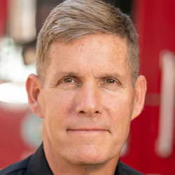 Alfred Poirier, a former fire officer in Beverly Hills and Los Angeles, is accused of posting computer-generated images at various city facilities on multiple occasions.