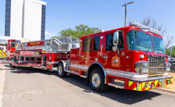 This ladder truck is one of two new apparatus at Waco Fire Department.