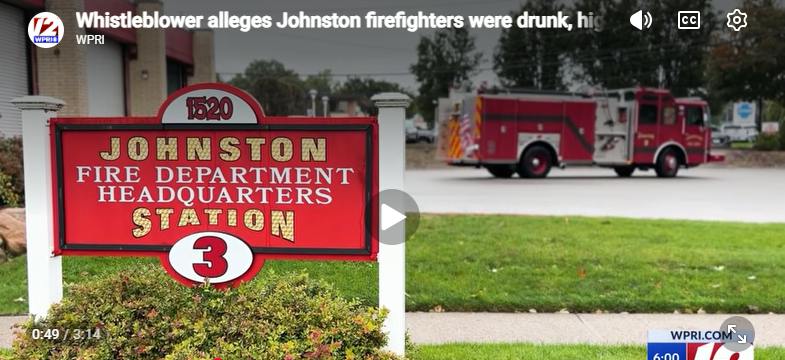 Whistleblower Alleges Johnston, RI, Firefighters Get High, Drunk on Duty