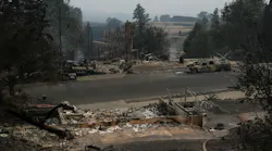 Wildfires destroyed 649 houses and damaged dozens of others.