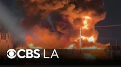 Massive Blaze in Chinatown Battled by Los Angeles Firefighters