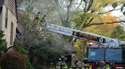 Firefighters spent hours finding pockets of fire at a garage fire.