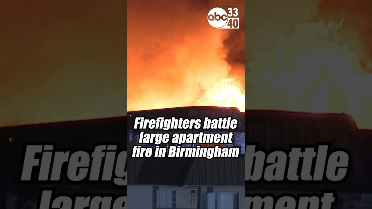 Listen: Birmingham, AL, Firefighters Tackle Apartment Fire