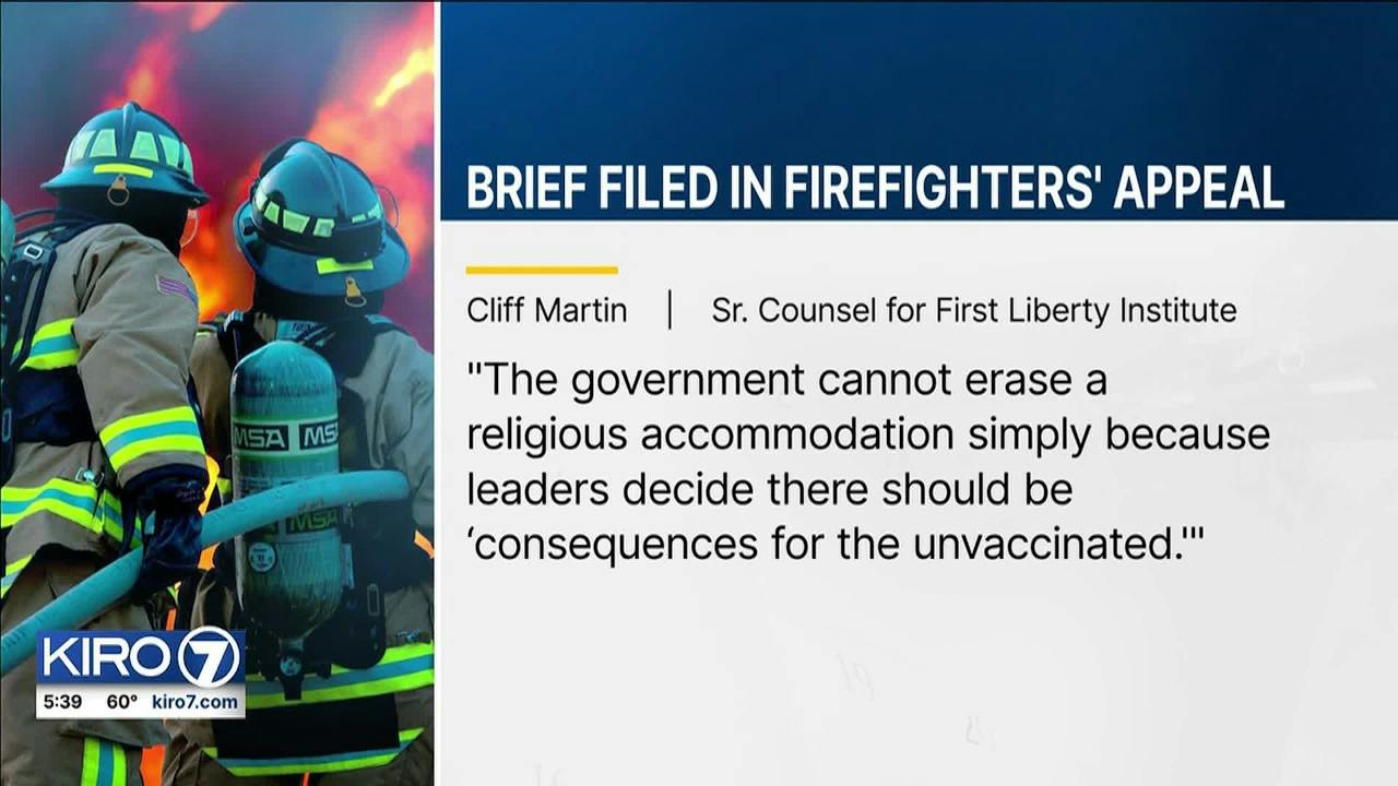 Ex-Redmond. WA, Firefighters Appeal COVID 19 Vaccine Ruling