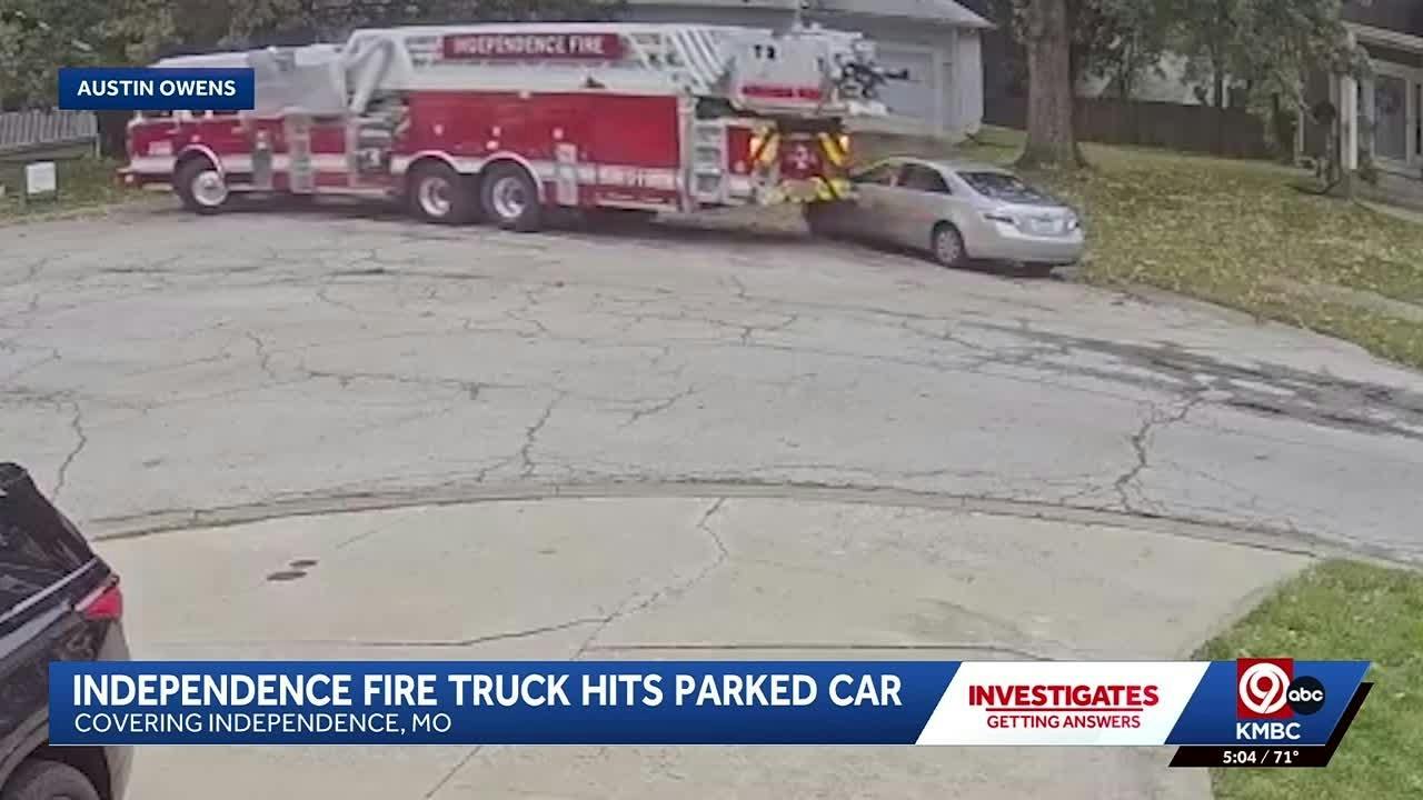 Watch: Independence, MO, Aerial Hits Parked Car, Leaves Scene | Firehouse