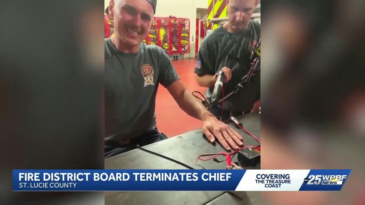 St. Lucie County, FL, Fire Chief Terminated Months After Hazing Incident
