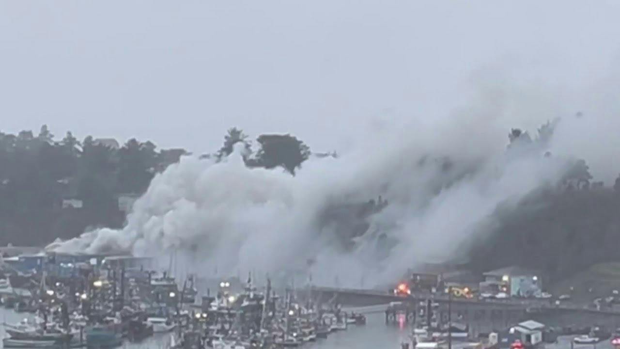 Newport, OR, Seafood Processing Plant Fire Forces Evacuations