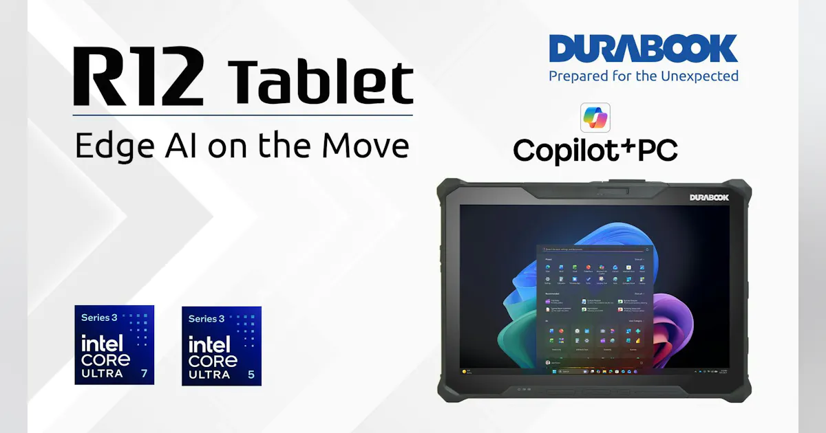 Fire Tablet Rugged Durabook Unveils R12 Rugged Tablet Active Edge AI Platform | Firehouse