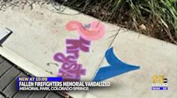 IAFF Fallen Firefighter Memorial in Colorado Springs Vandalized